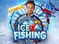 Ice fishing live game in Canada